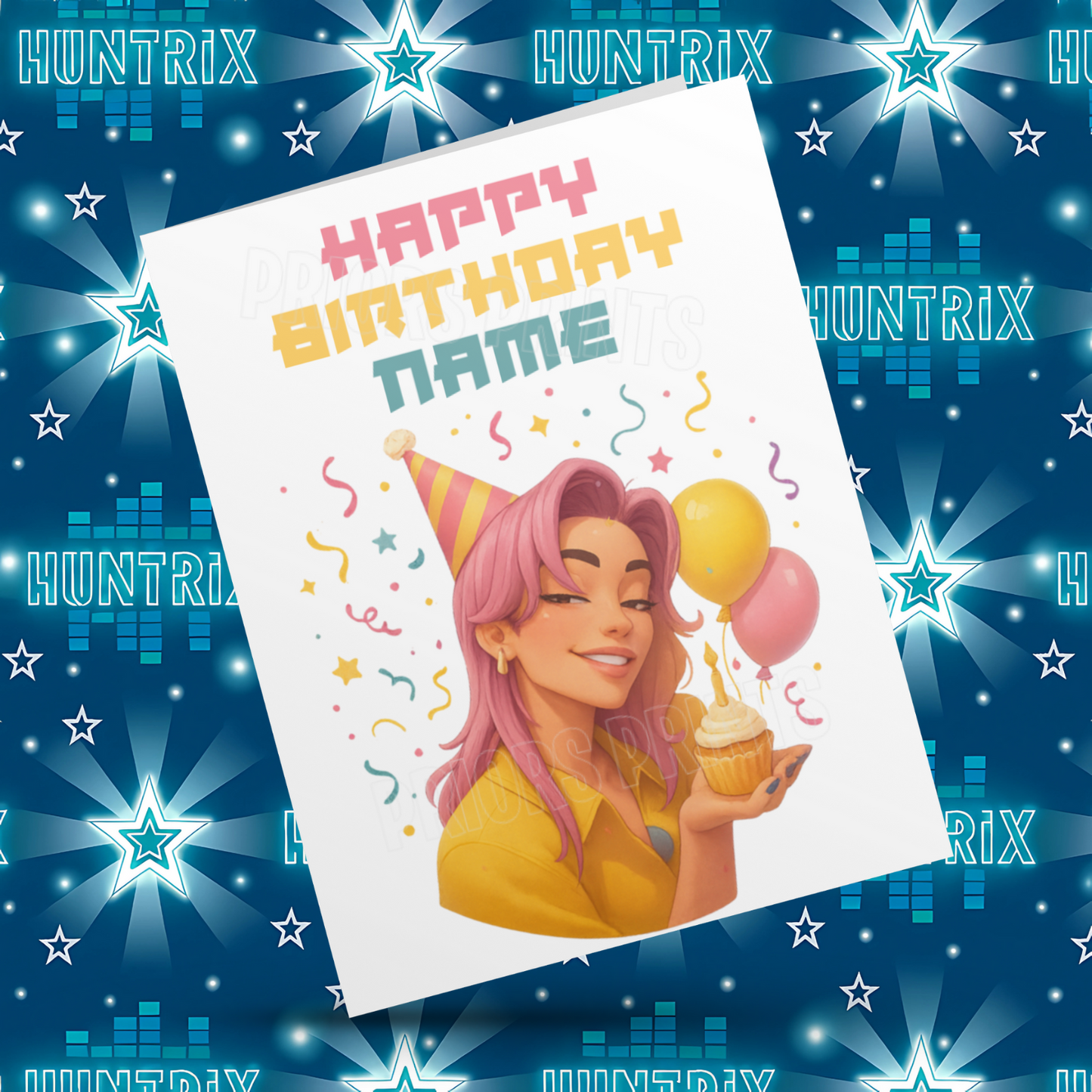 Personalised K Pop Demon Hunters Birthday Card