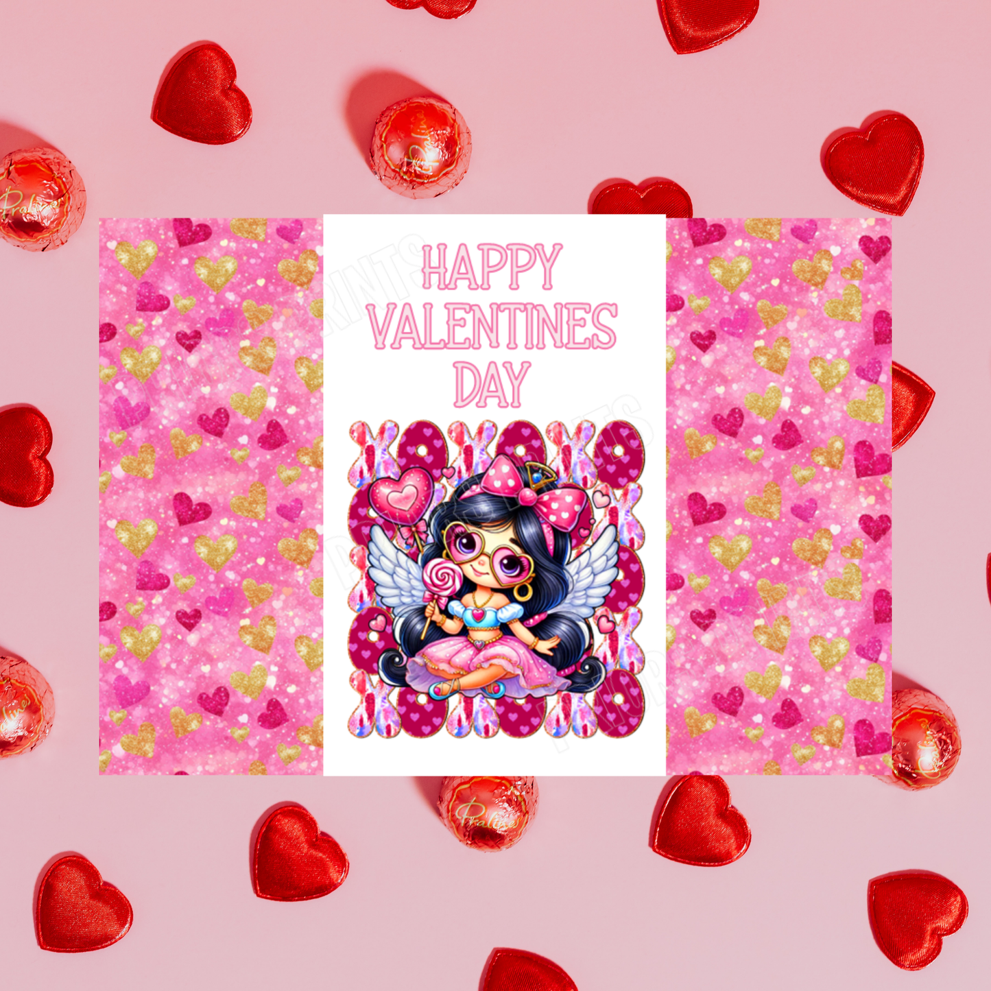 XOXOX Cute Character Valentines Day Chocolate Bar Wrappers I Ariel I Belle I Princess I Wonder Woman I Cinderella I Sleeping Beauty I Eeyore