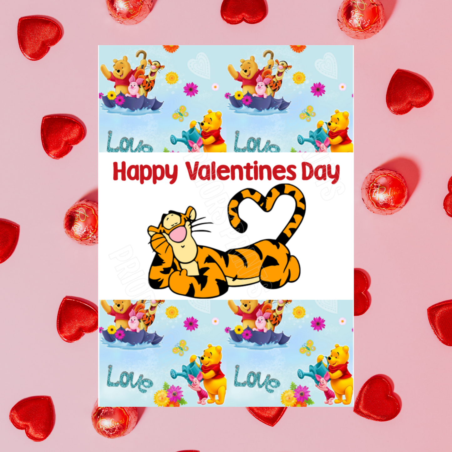 Winnie The Pooh Personalised Valentines Day Cards I Disney I Eeyore I Piglet I Tigger