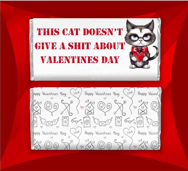 Offensive Valentines Chocolate Bar Wrappers 5