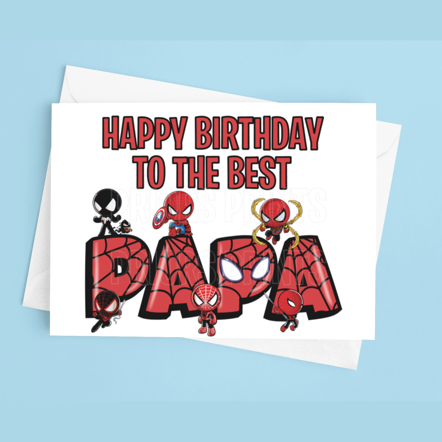 Happy Birthday Mixed Character- To the best Dad or Papa