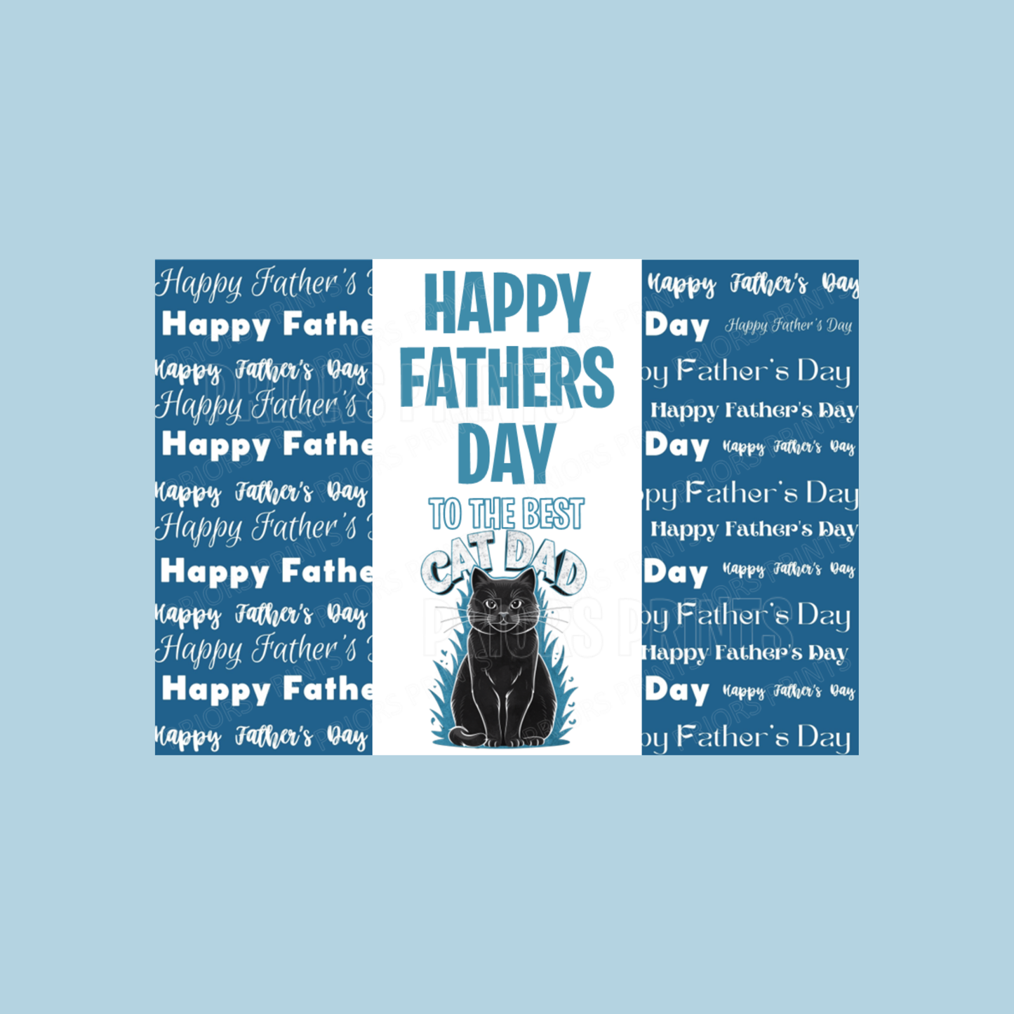 Cat or Dog Dad Happy Fathers Day Chocolate Bar Wrapper- Mixed Designs