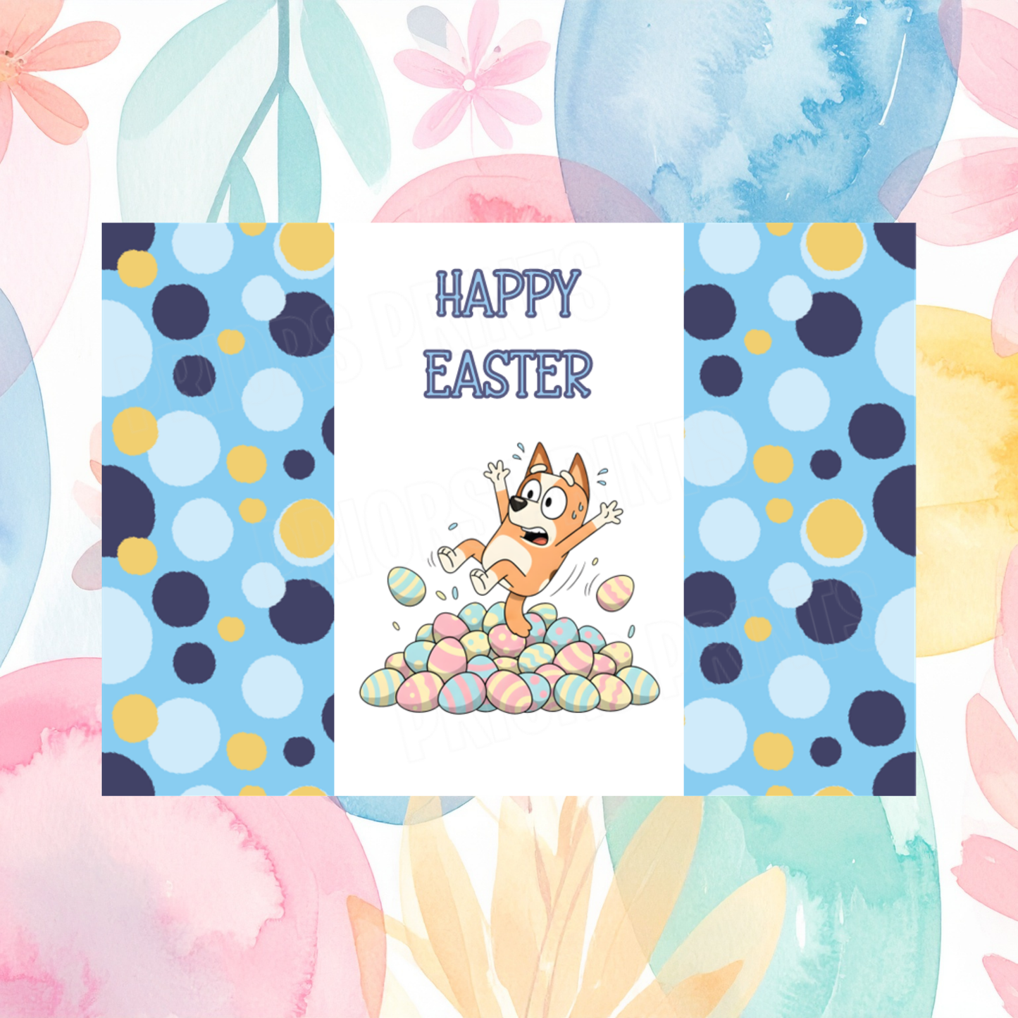 Bluey Easter Chocolate Bar Wrapper