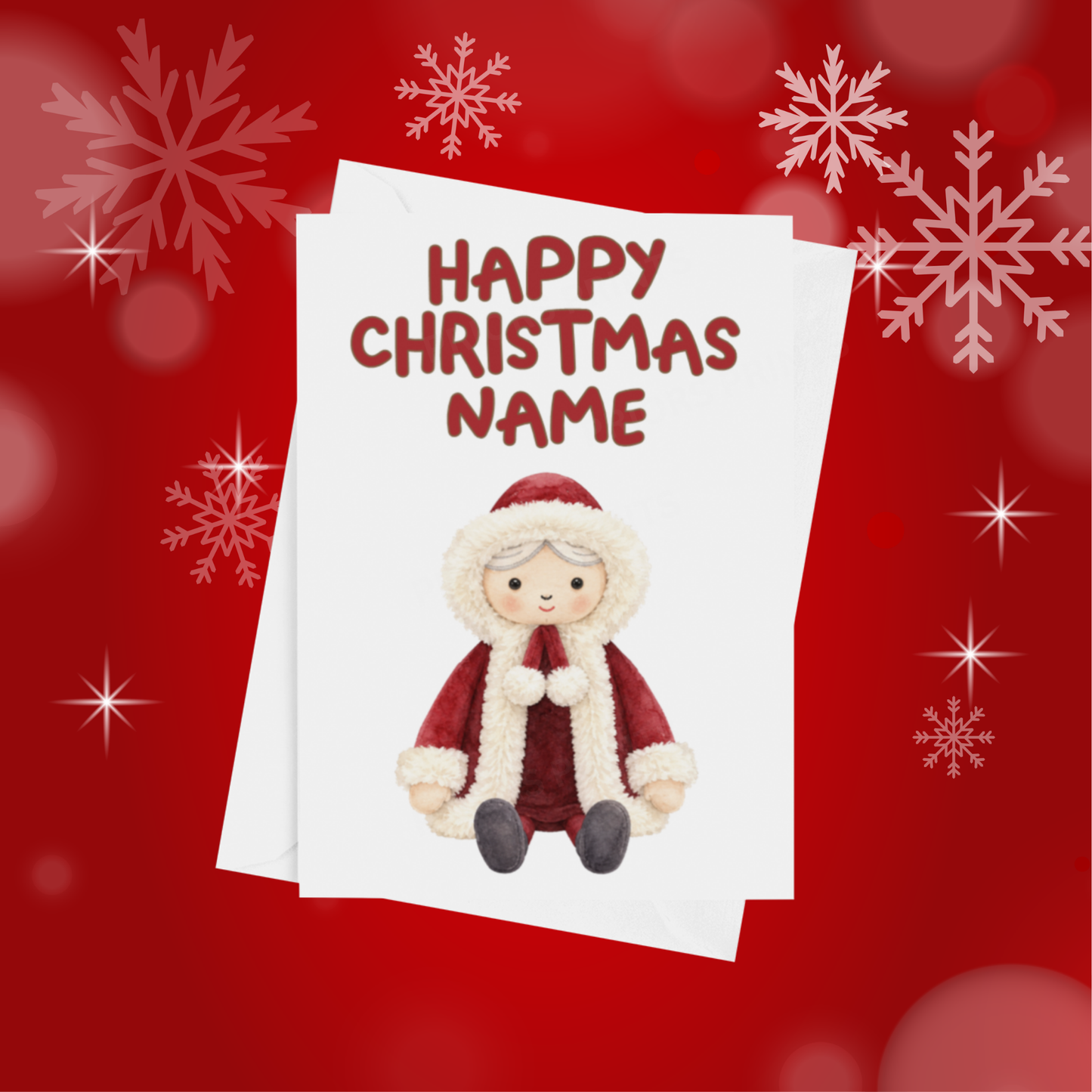 Jelly Cat Personalised Christmas Card