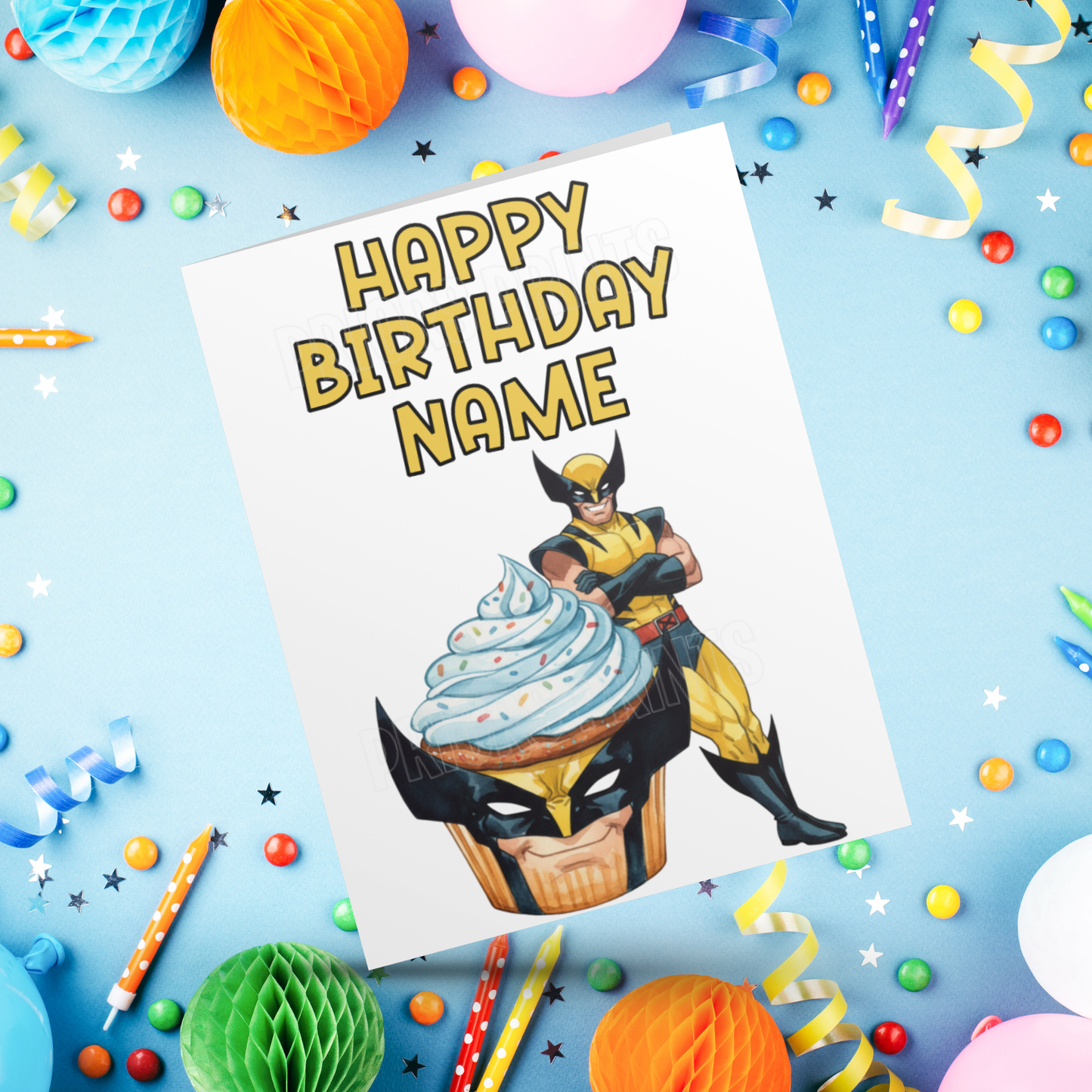 Personalised Wolverine Birthday Card I Marvel I Superhero