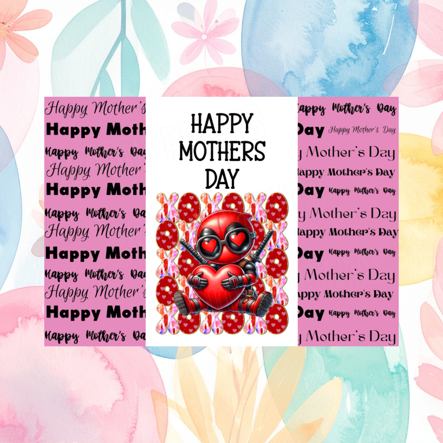 XOXO Character Happy Mothers Day Chocolate Bar Wrapper 2
