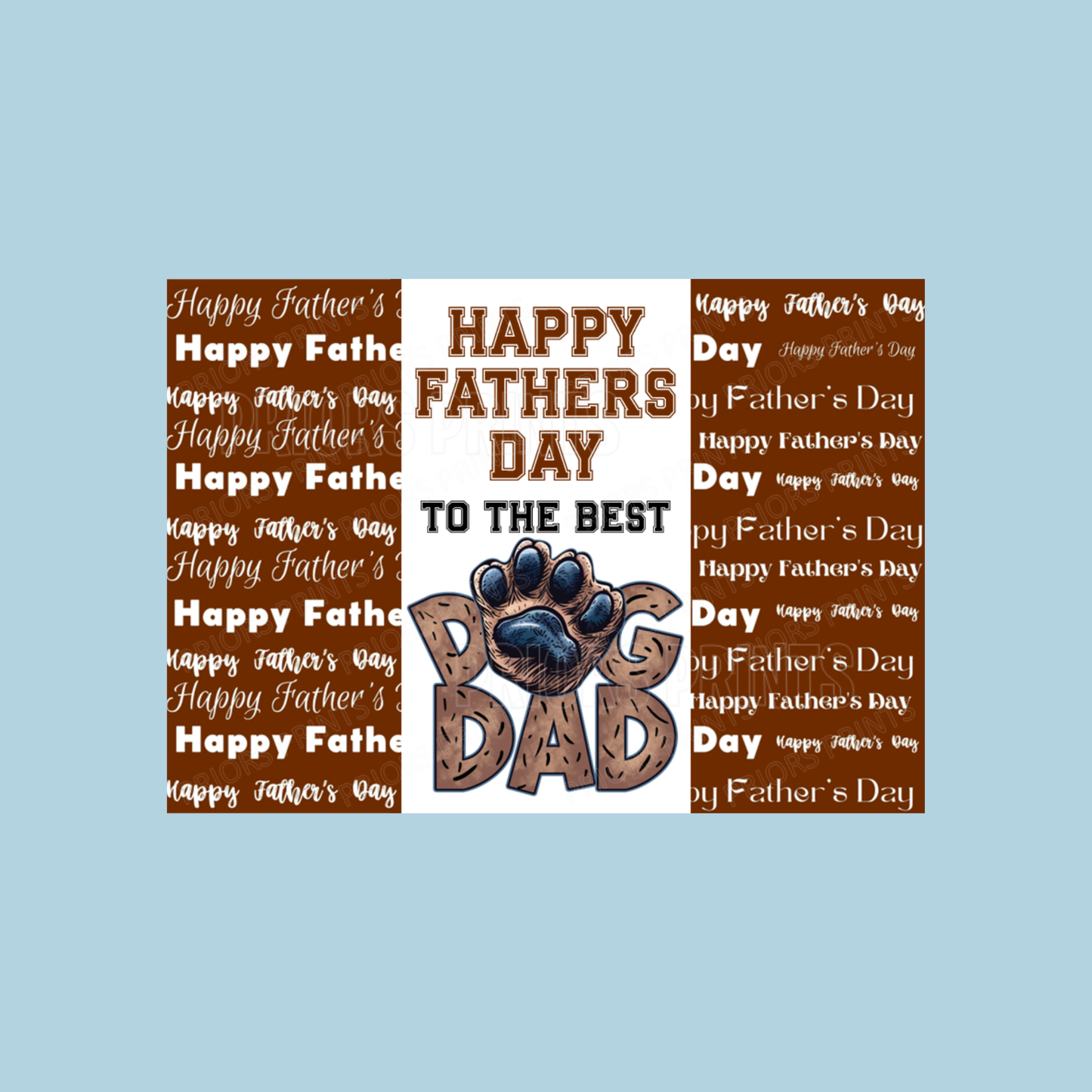 Cat or Dog Dad Happy Fathers Day Chocolate Bar Wrapper- Mixed Designs