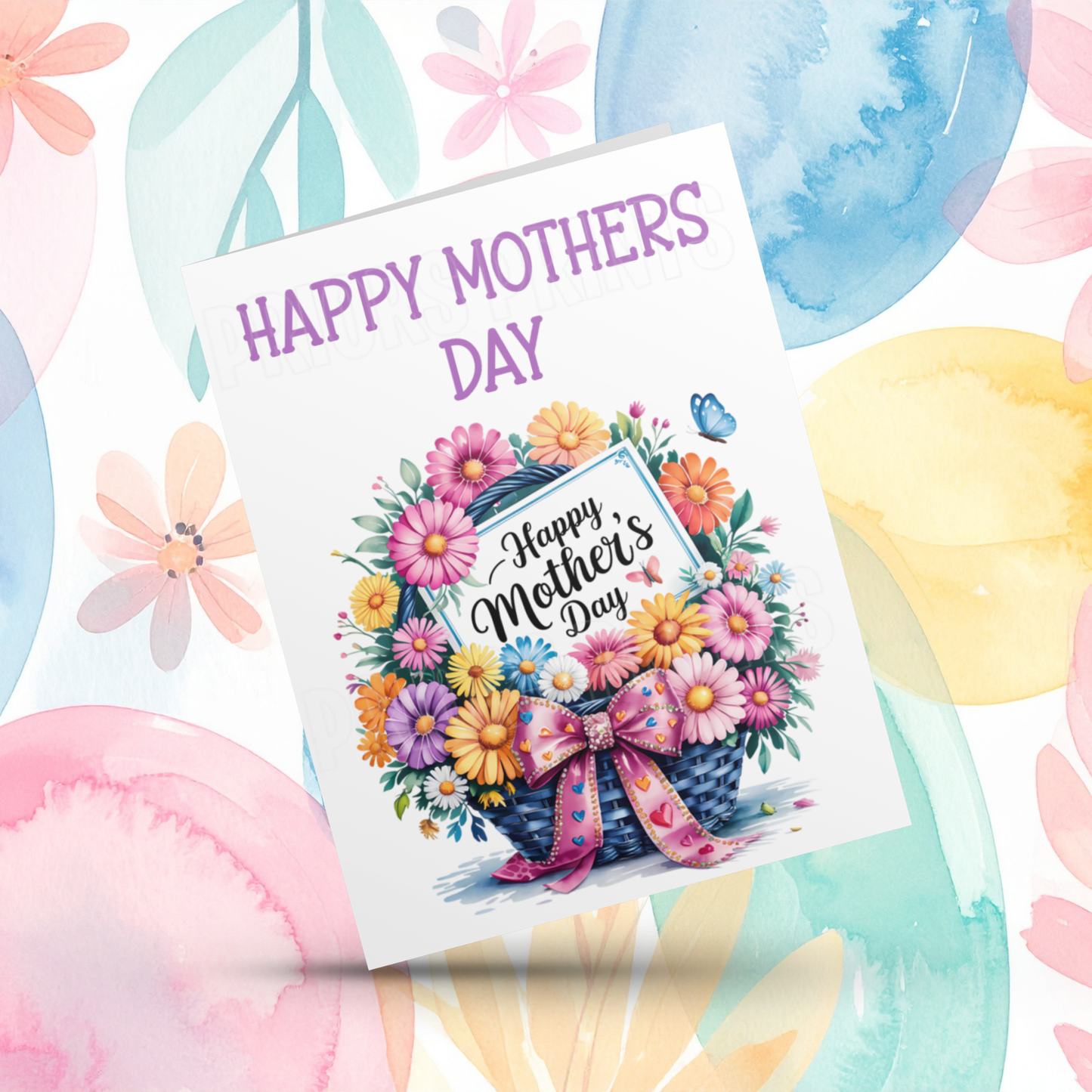 Flower Happy Mothers Day Card