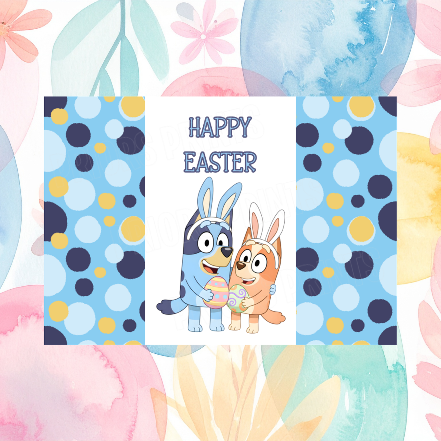 Bluey Easter Chocolate Bar Wrapper