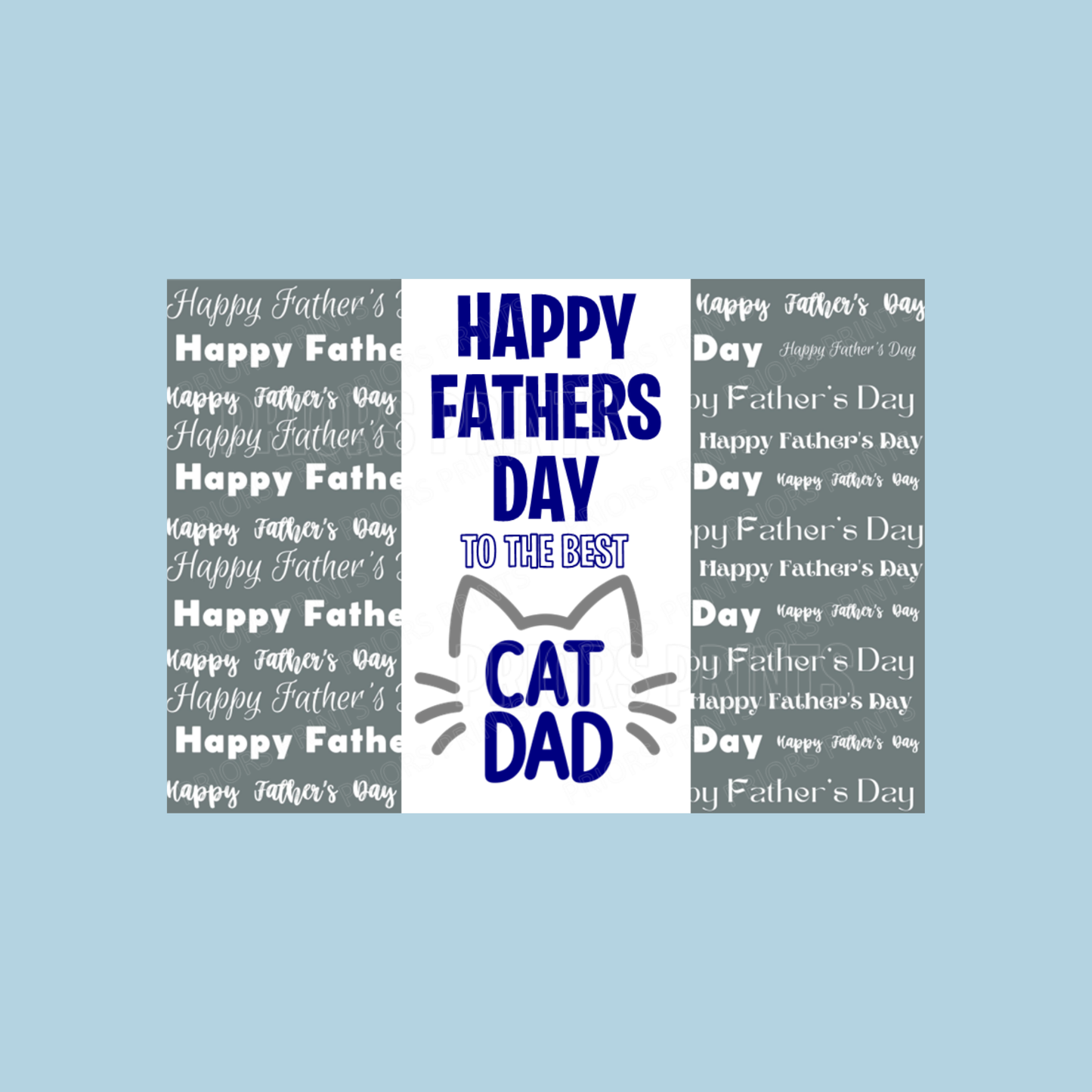 Cat or Dog Dad Happy Fathers Day Chocolate Bar Wrapper- Mixed Designs