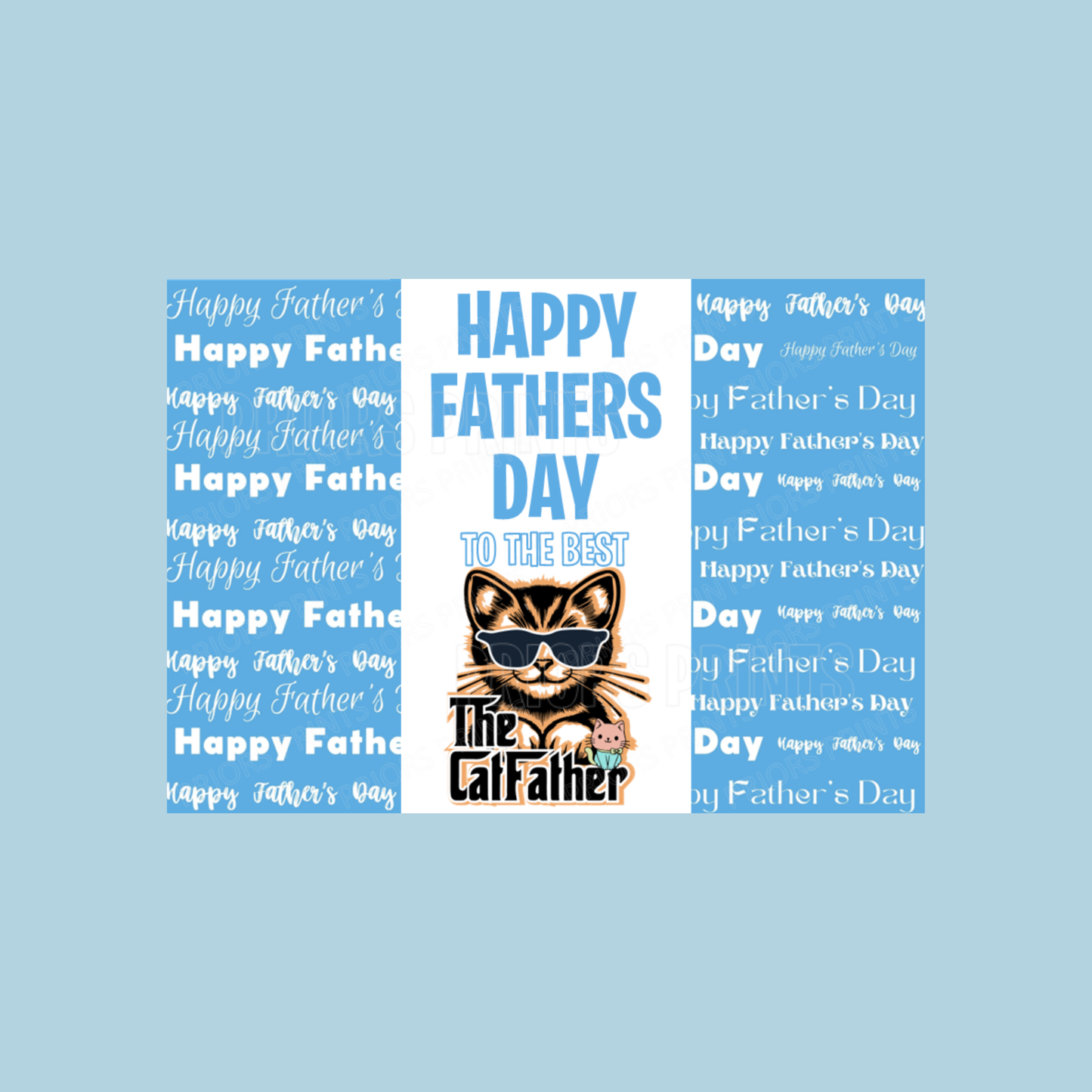 Cat or Dog Dad Happy Fathers Day Chocolate Bar Wrapper- Mixed Designs