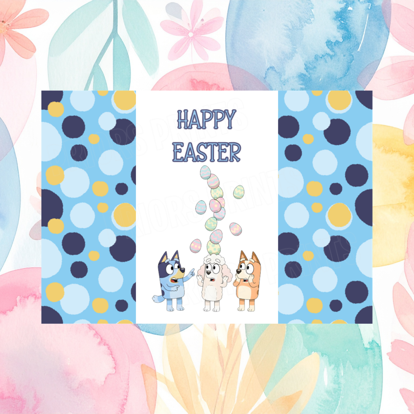 Bluey Easter Chocolate Bar Wrapper