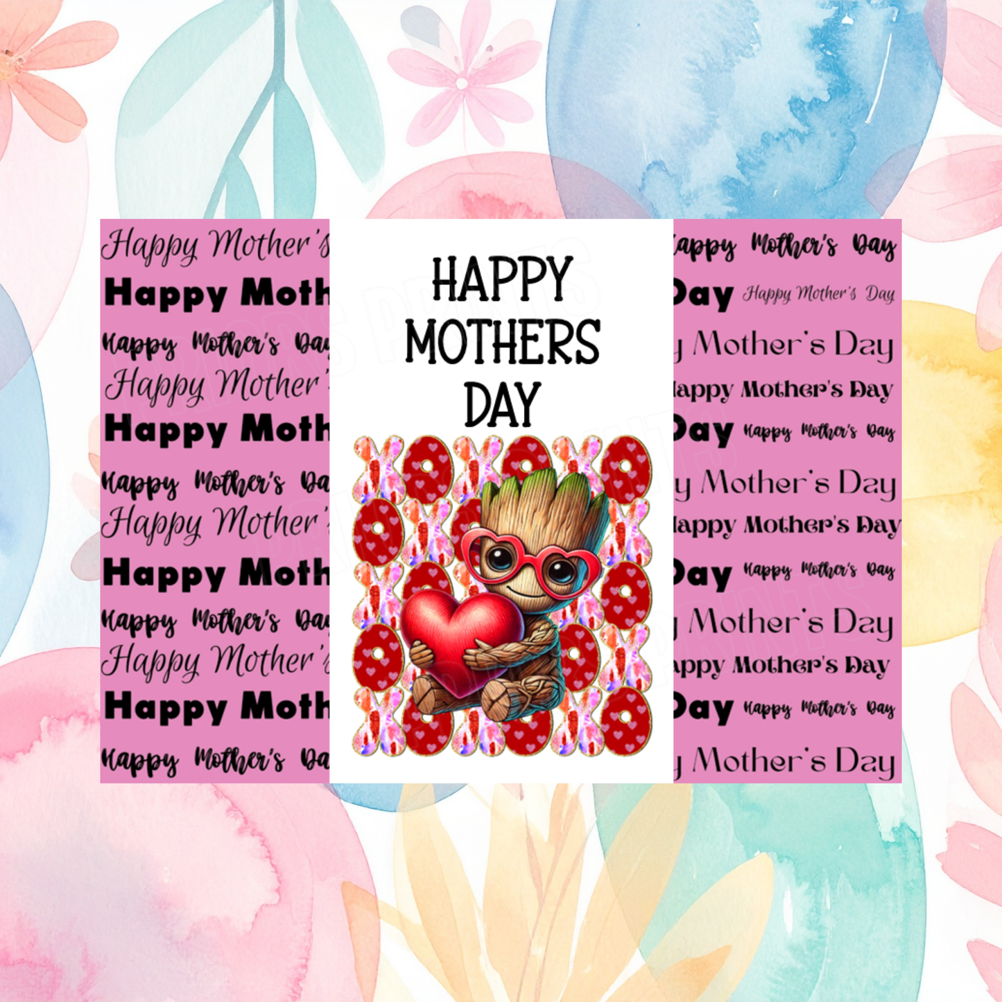 XOXO Character Happy Mothers Day Chocolate Bar Wrapper 2