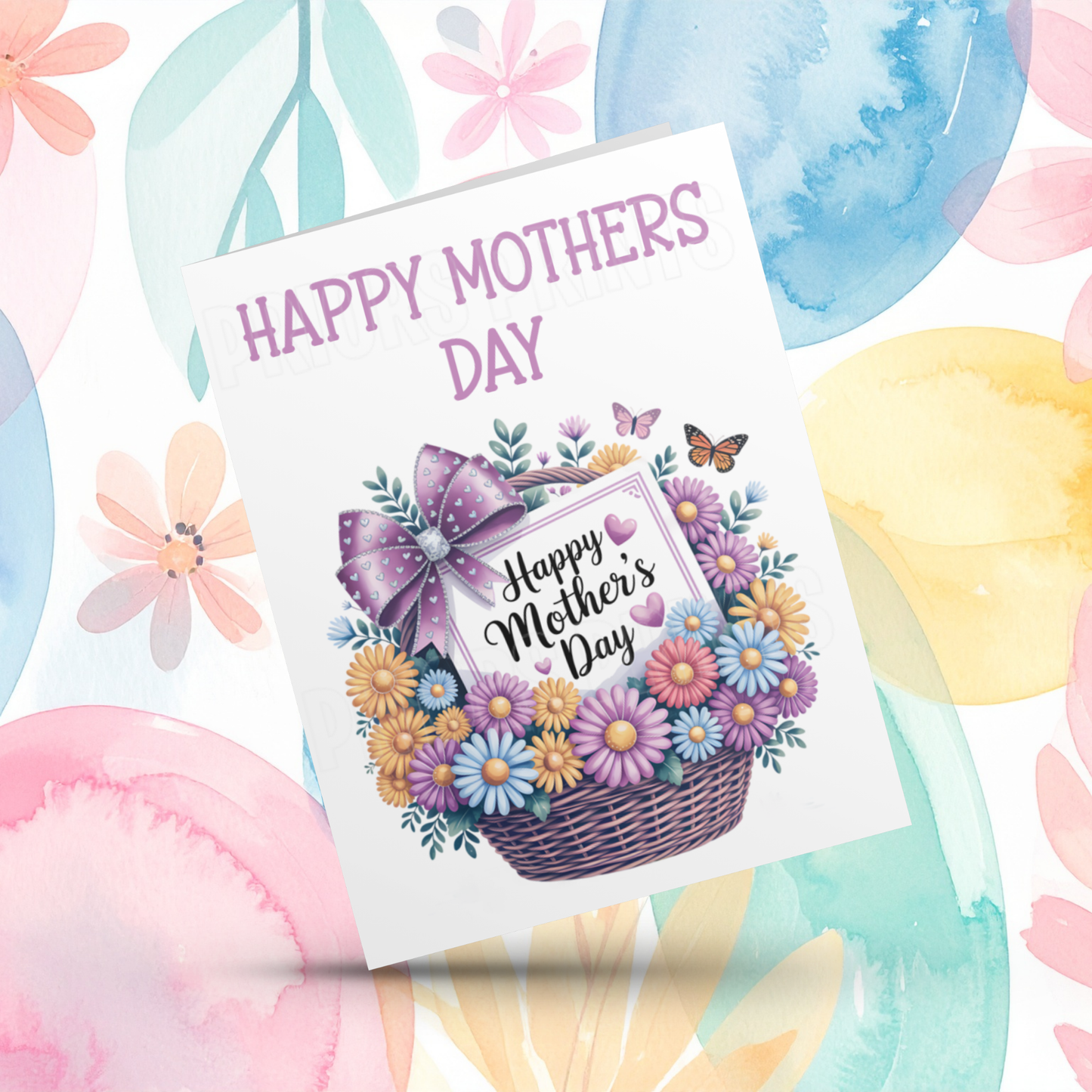 Flower Happy Mothers Day Card