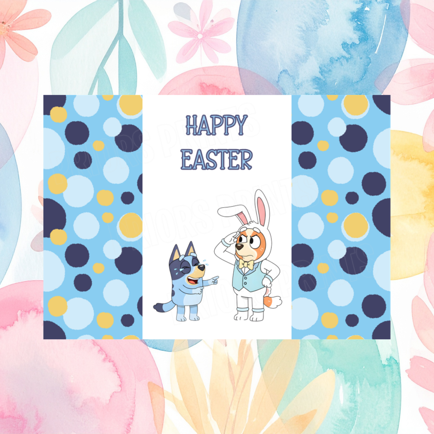 Bluey Easter Chocolate Bar Wrapper