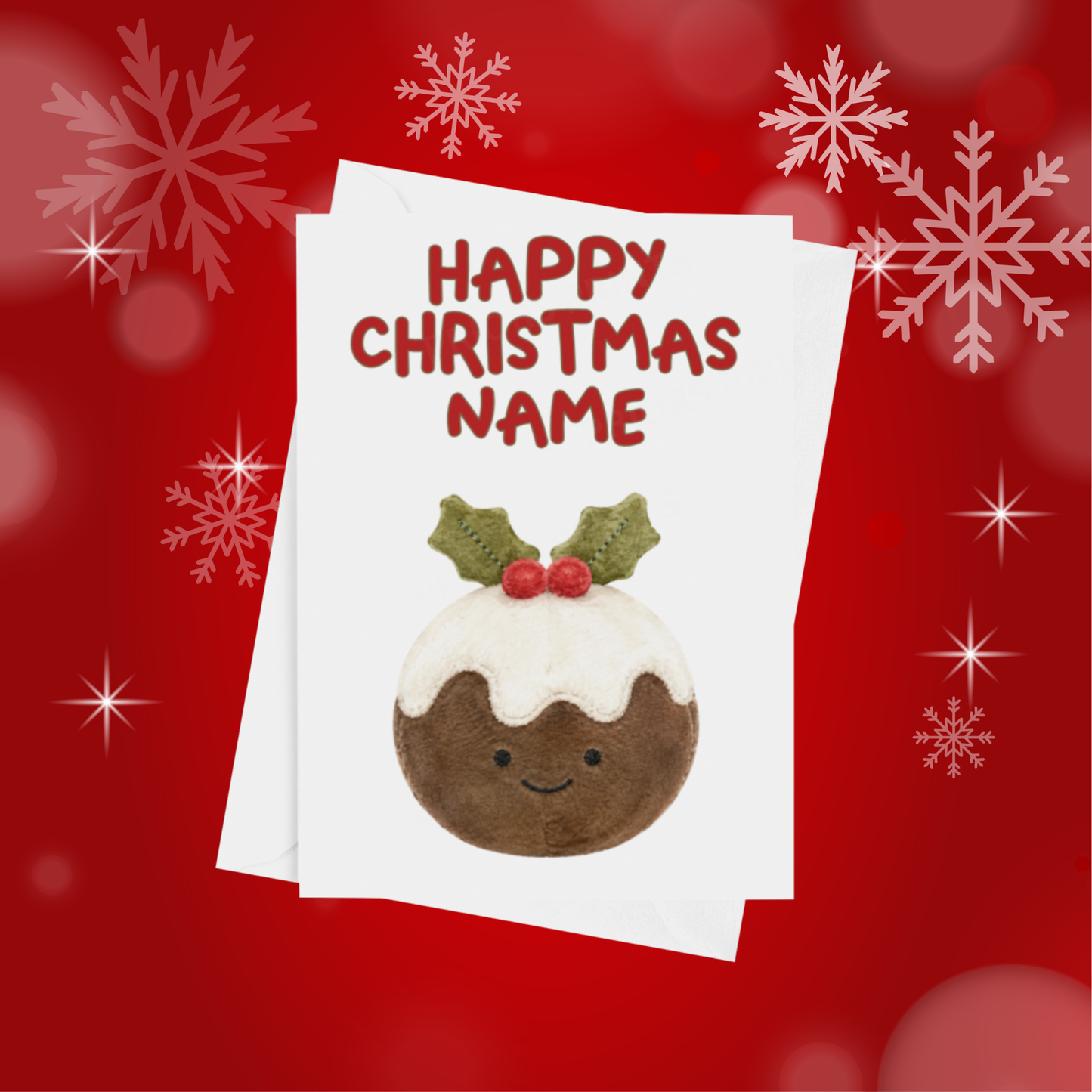 Jelly Cat Personalised Christmas Card