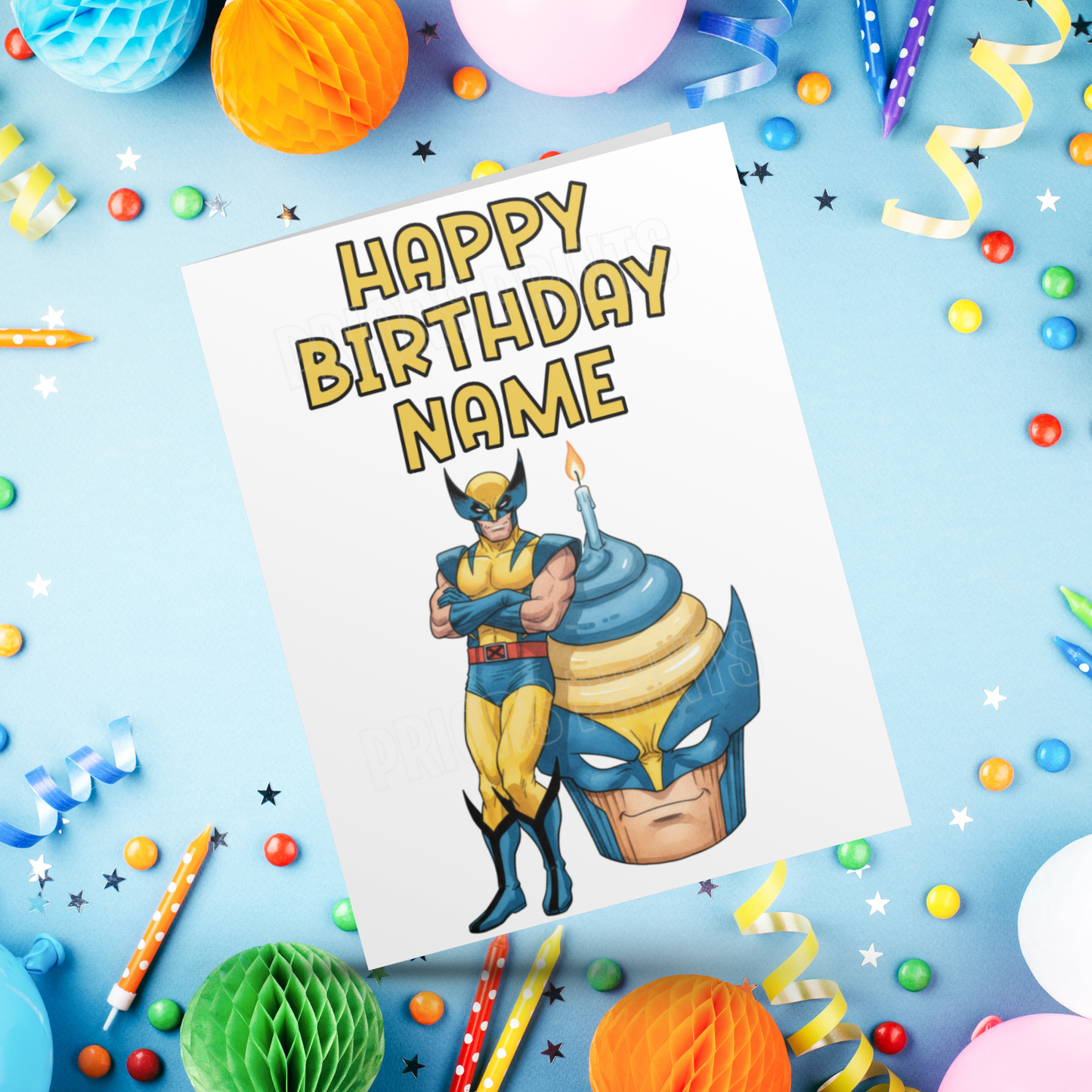 Personalised Wolverine Birthday Card I Marvel I Superhero