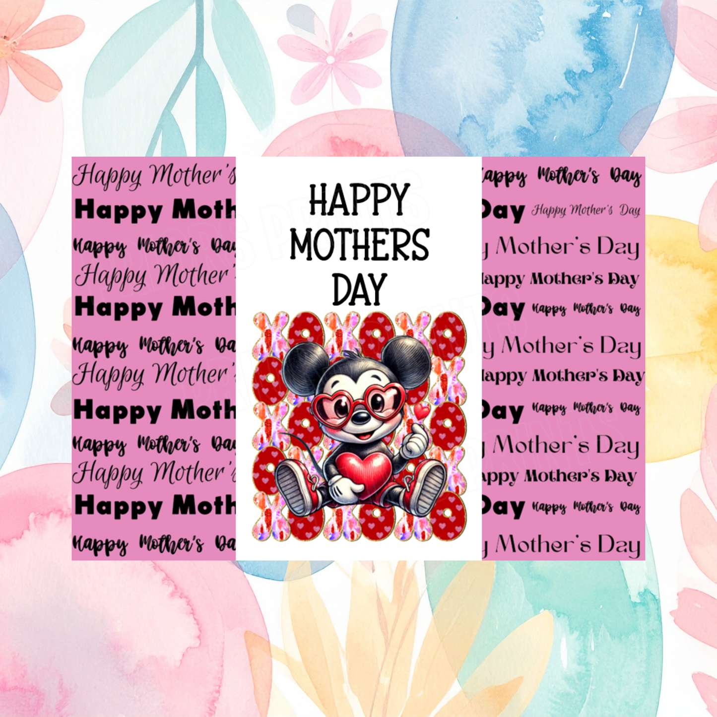 XOXO Character Happy Mothers Day Chocolate Bar Wrapper 2