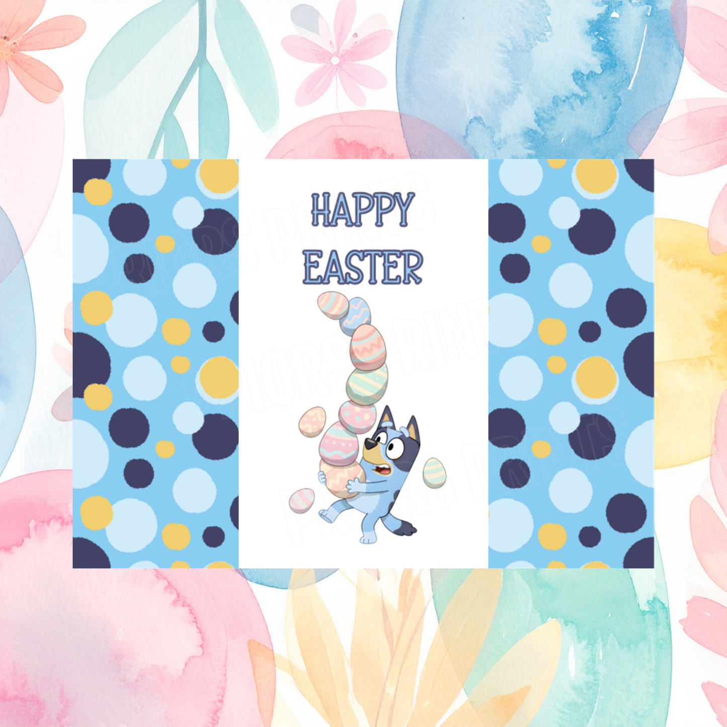 Bluey Easter Chocolate Bar Wrapper