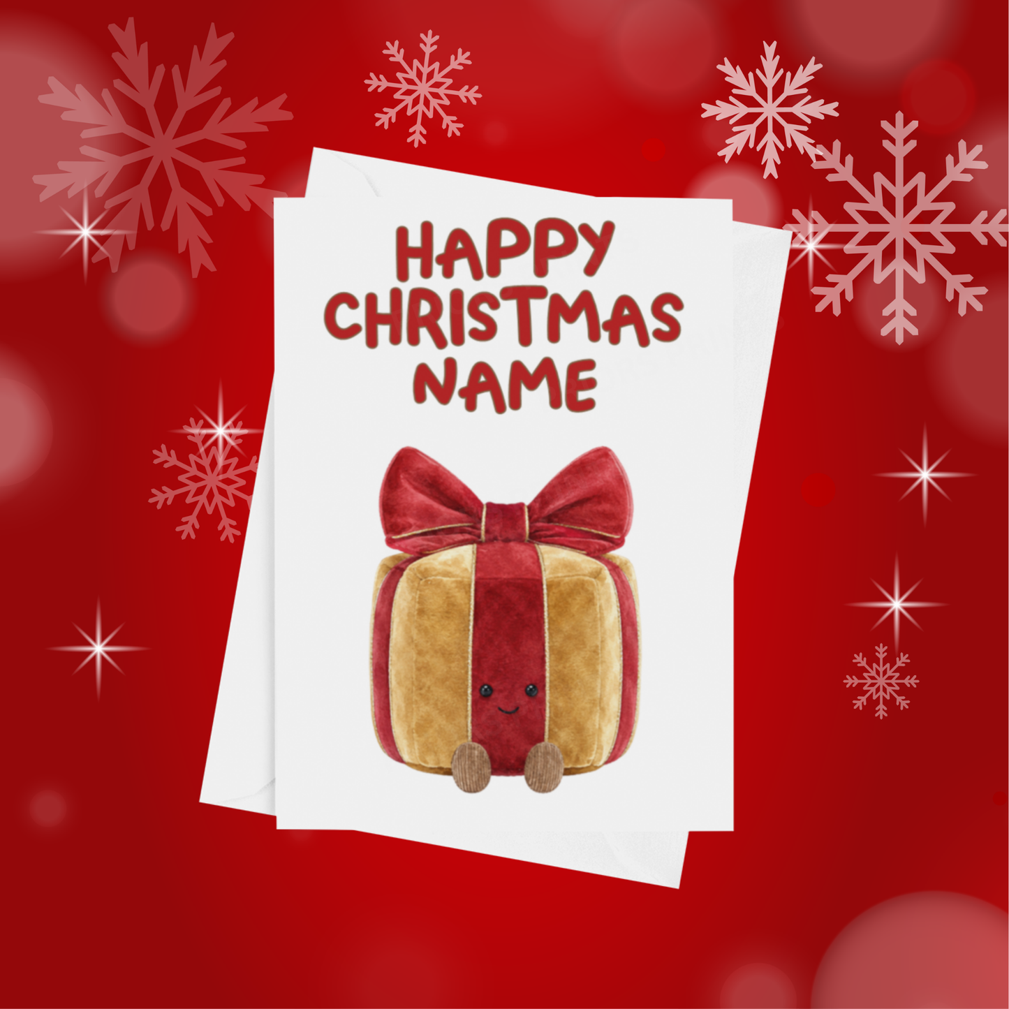 Jelly Cat Personalised Christmas Card