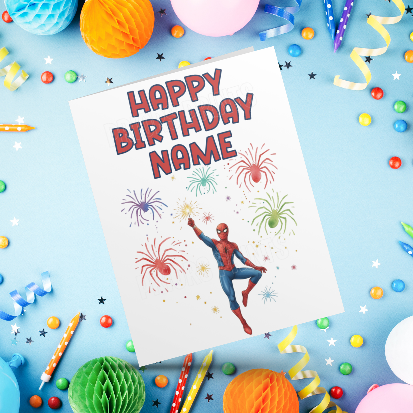 Personalised Spiderman Birthday Card I Marvel I Superhero