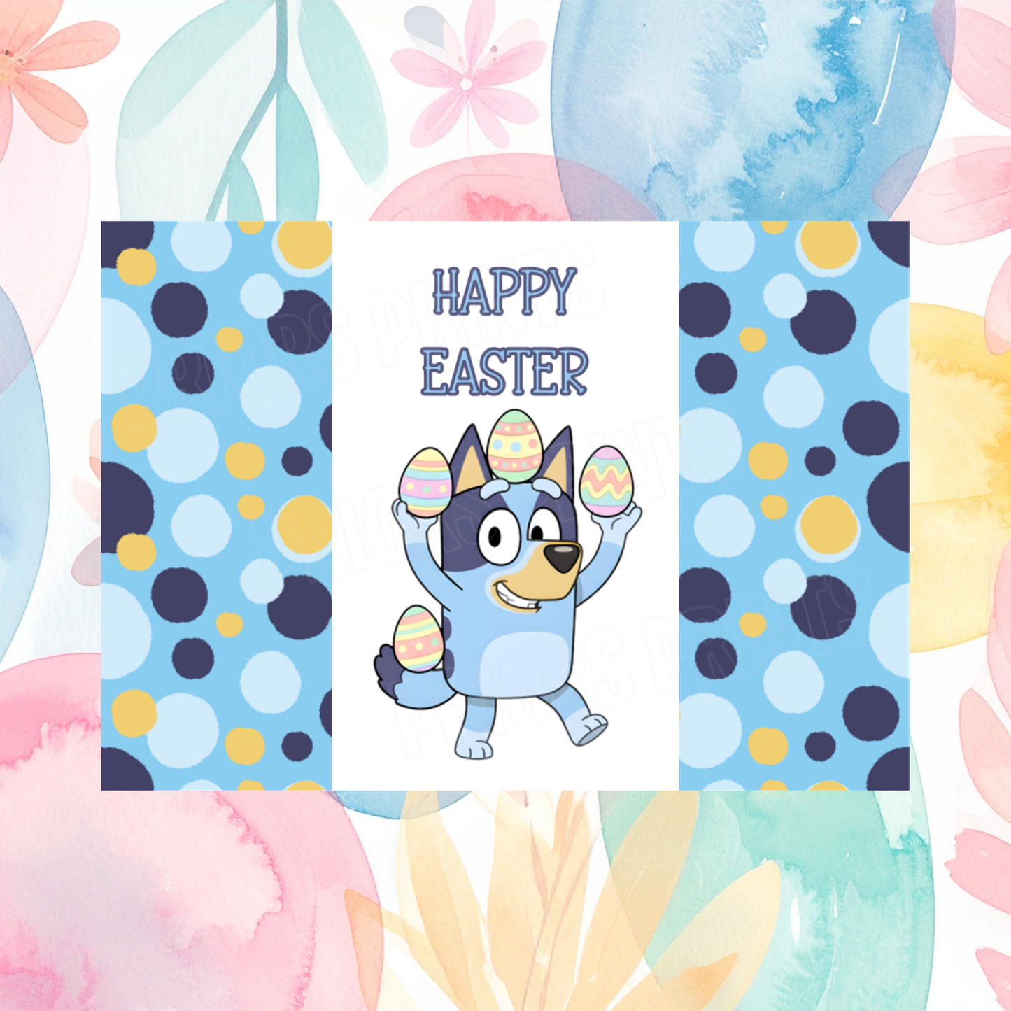 Bluey Easter Chocolate Bar Wrapper