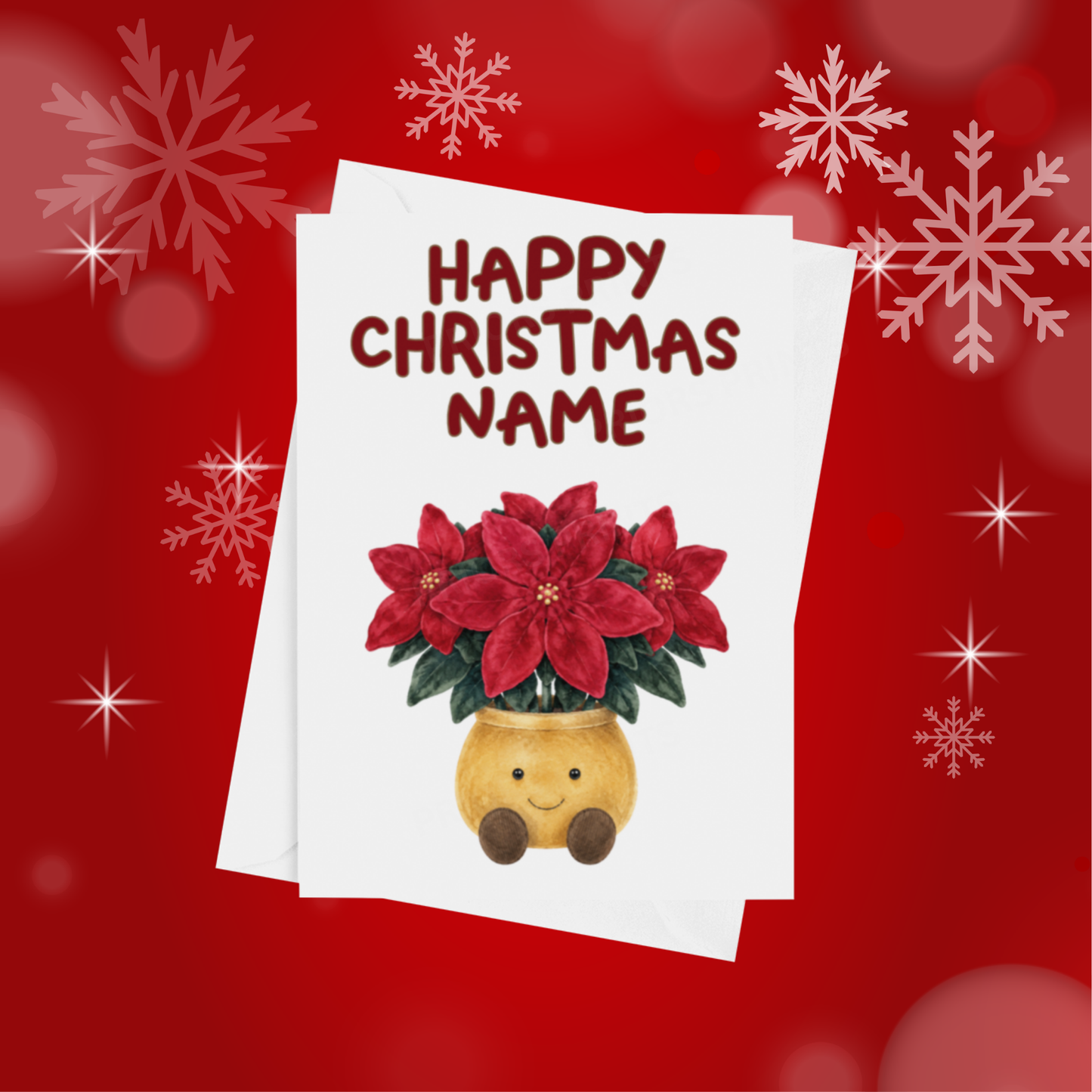 Jelly Cat Personalised Christmas Card