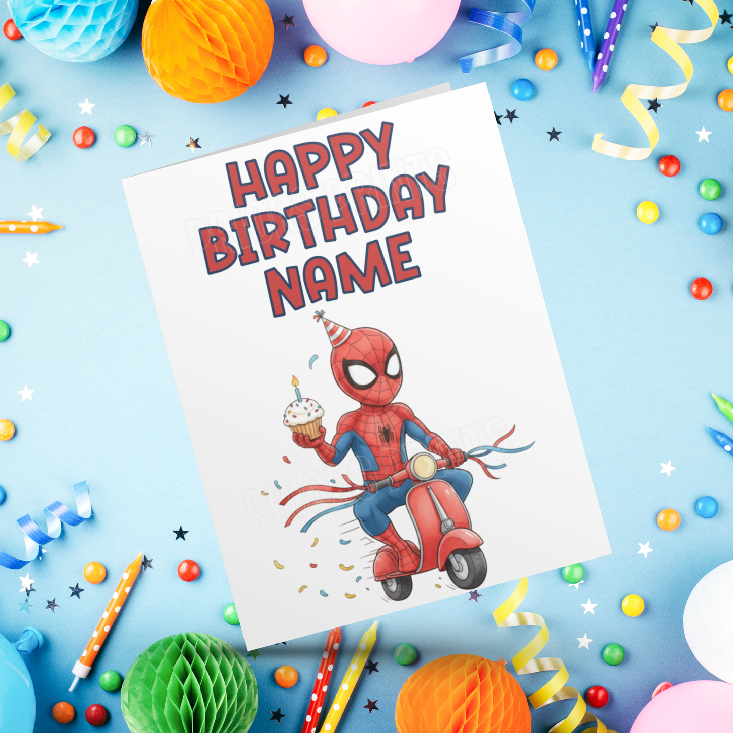 Personalised Spiderman Birthday Card I Marvel I Superhero