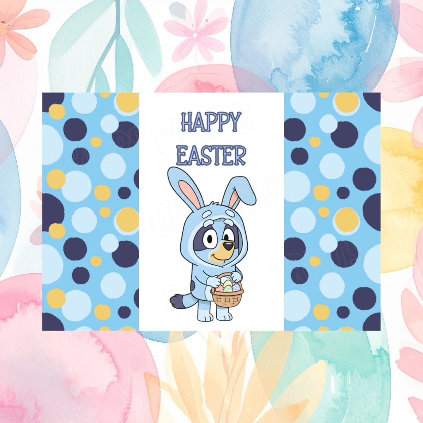 Bluey Easter Chocolate Bar Wrapper