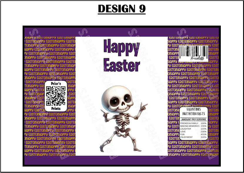 Easter Skeleton Treat Packets (Medium Sized)