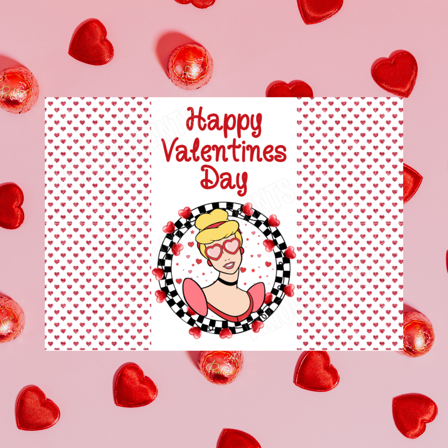 Disney Character Personalised Valentines Day Chocolate Bar Wrappers 3 I Lilo and Stitch I Beauty & The Beast I Tinkerbell I Aristocats I Sleeping Beauty Angel