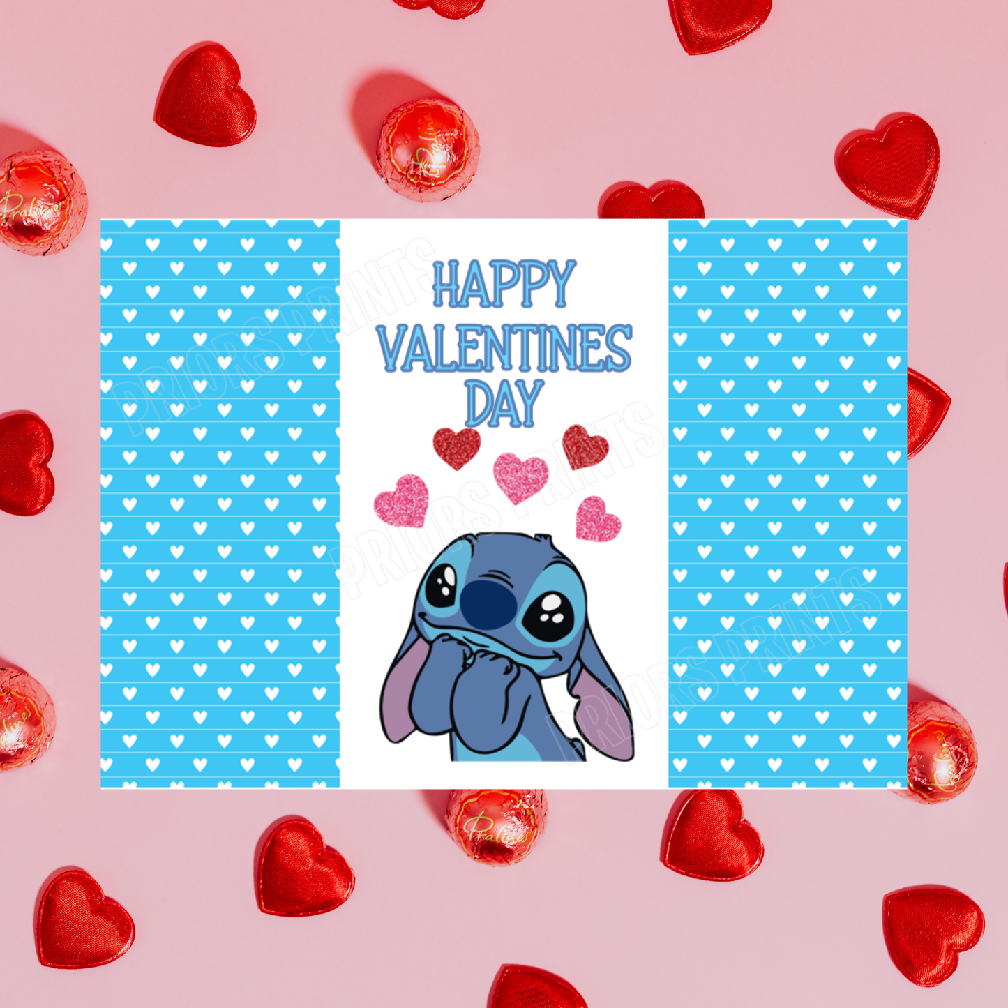 Lilo & Stitch Valentines Day Chocolate Bar Wrappers I Stitch I Angel