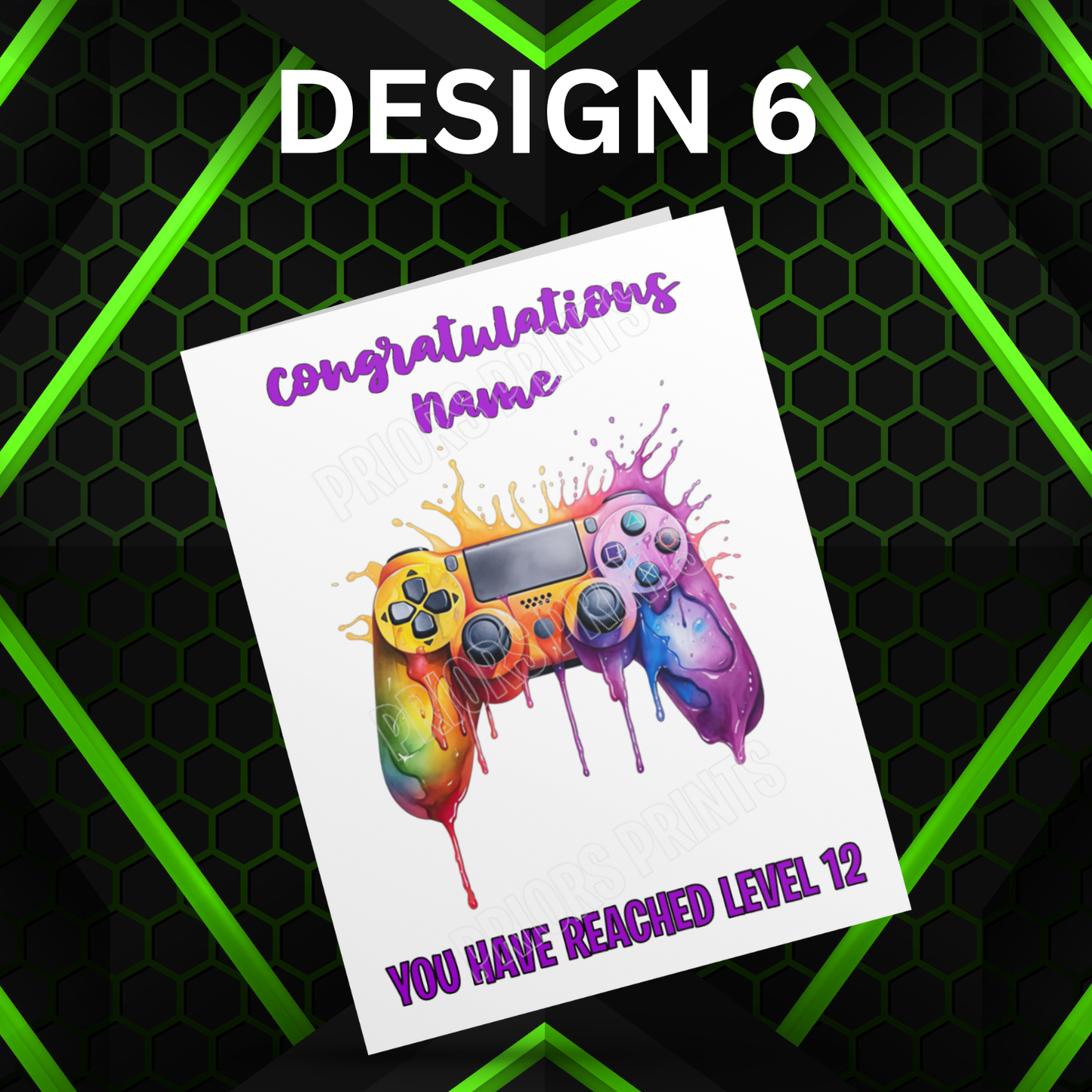 Personalised Xbox or PlayStation Birthday Card I Gamer I Gaming