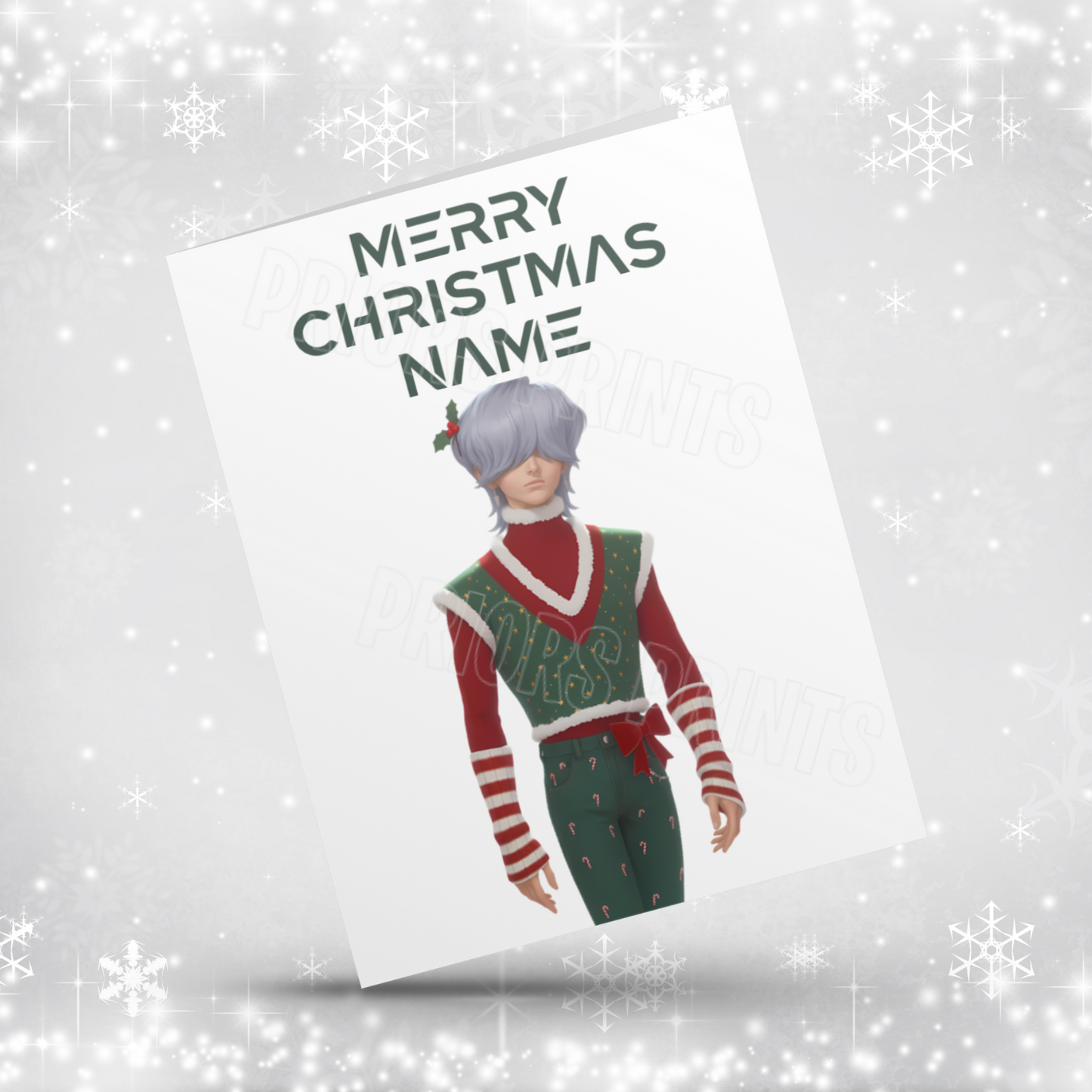 K Pop Demon Hunters Personalised Christmas Card NEW