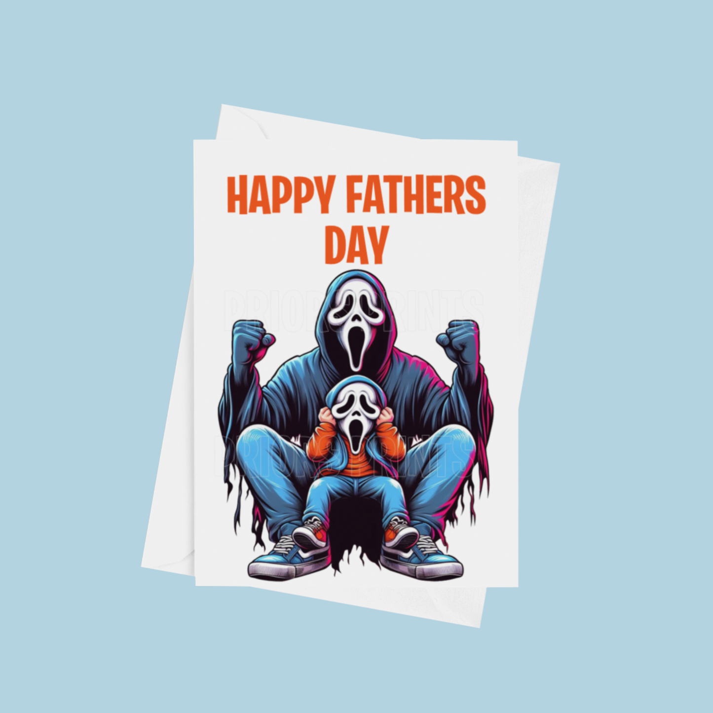 Character and Child Happy Fathers Day Card