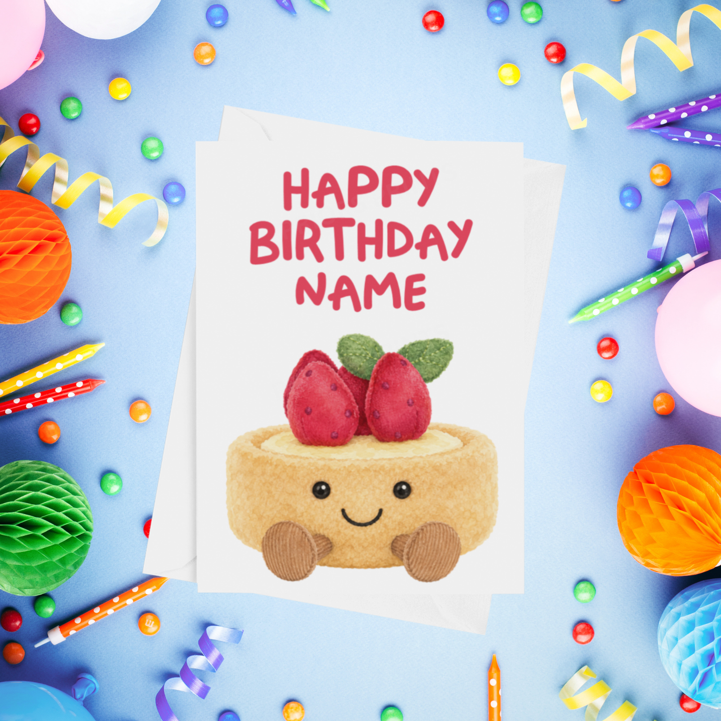 Jelly Cat Personalised Birthday Cards