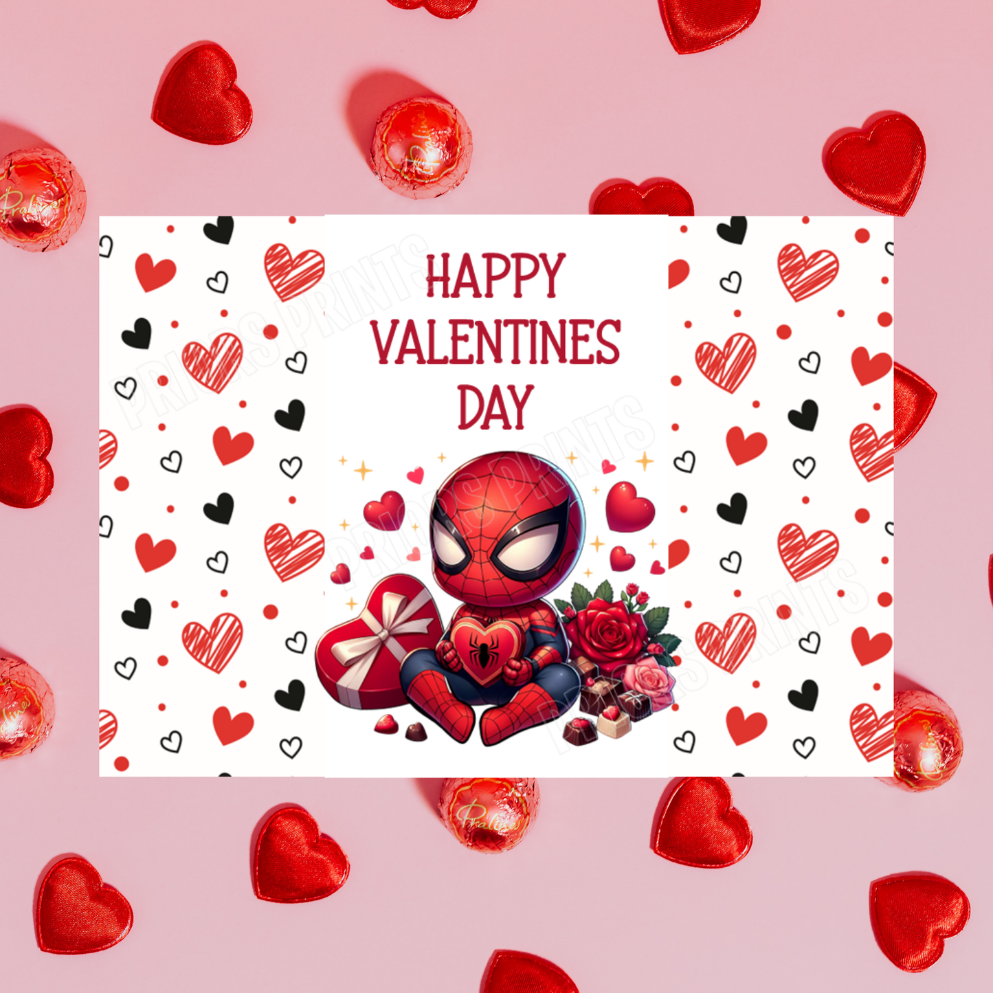 Cute Superhero Valentines Day Chocolate Bar Wrappers I Spiderman I Superman I Batman I Iron Man I Captain America I Dr Strange I Thor