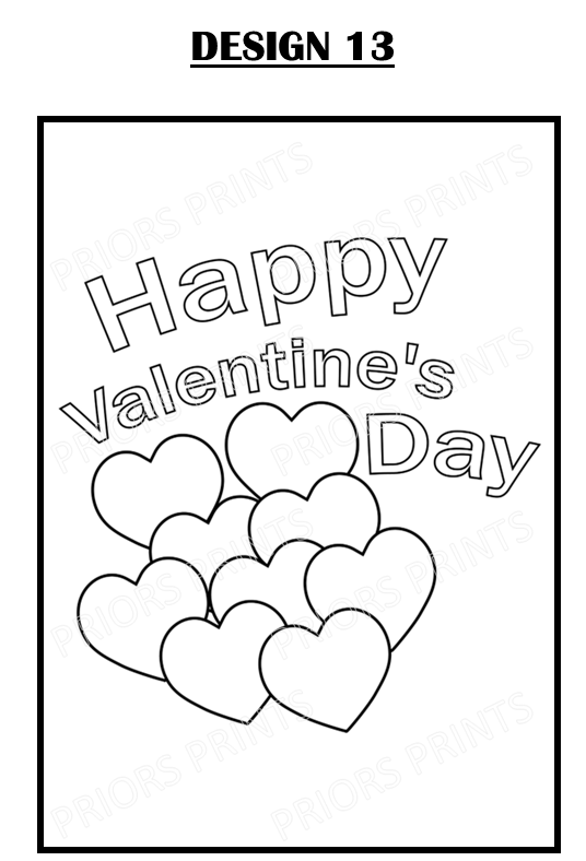 Colour You Own Valentines Cards