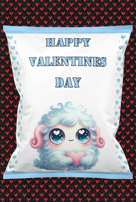 Happy Valentines Treat Packets (Medium Sized)