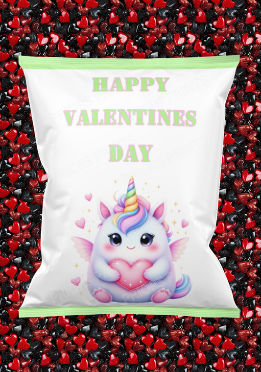 Cute Monsters Valentines Treat Packets (Medium Sized)