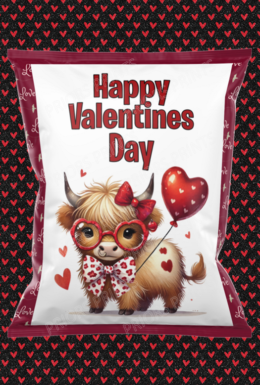 Valentines Animals Treat Packets (Medium Sized)