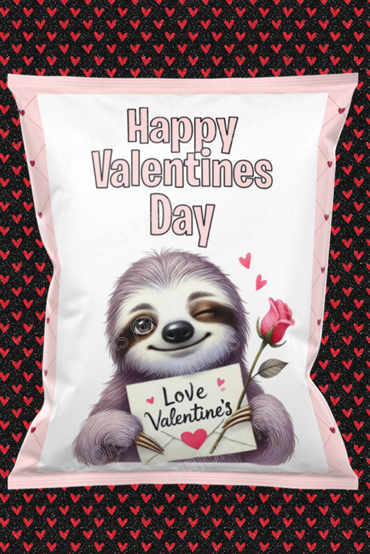 Valentines Animals Treat Packets (Medium Sized)