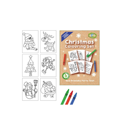 Christmas A6 Colouring Set