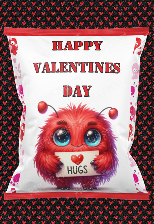 Happy Valentines Treat Packets (Medium Sized)