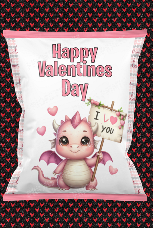 Valentines Animals Treat Packets (Medium Sized)