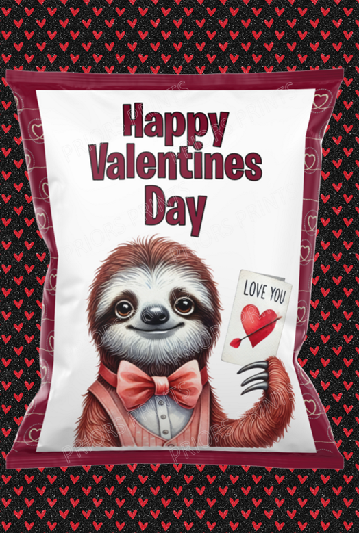 Valentines Animals Treat Packets (Medium Sized)