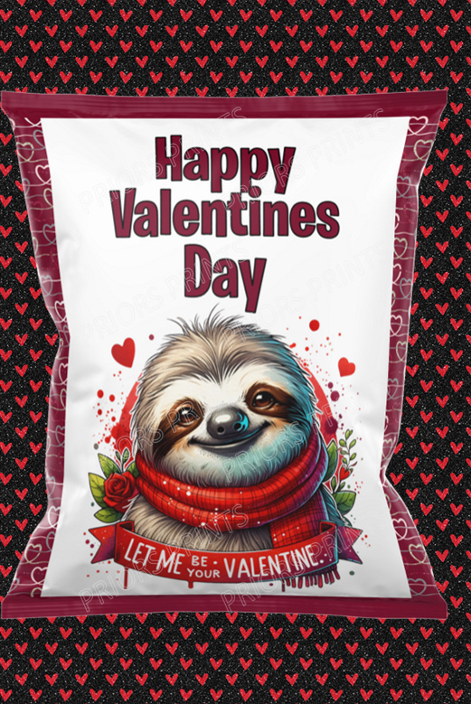 Valentines Animals Treat Packets (Medium Sized)