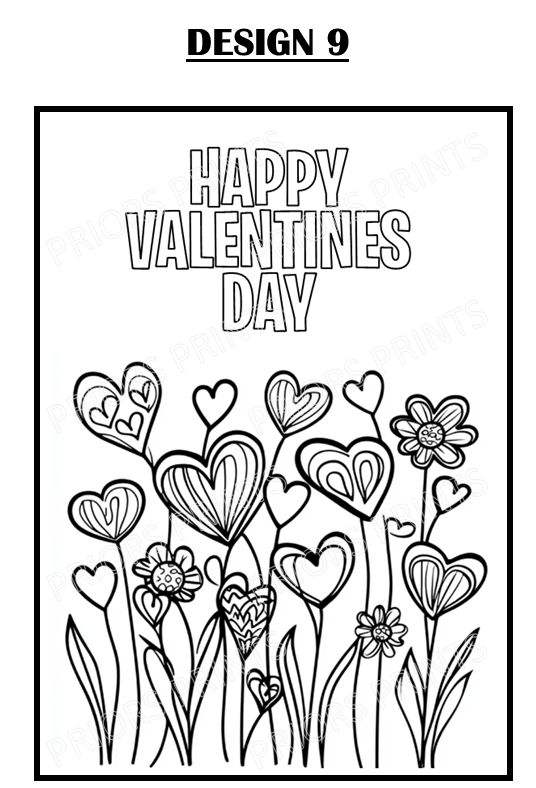 Colour You Own Valentines Cards