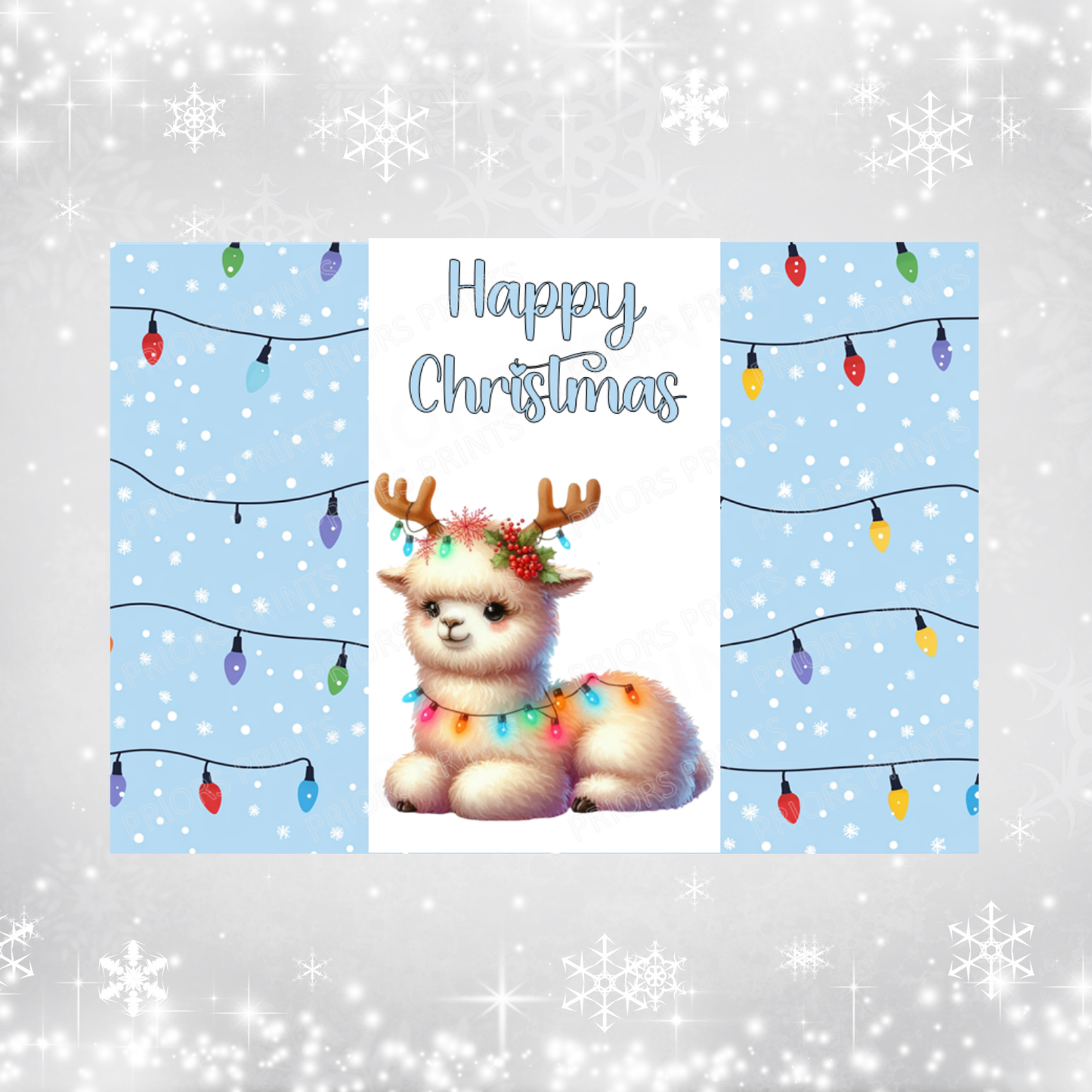 Cute Animals Christmas Chocolate Bar Wrapper