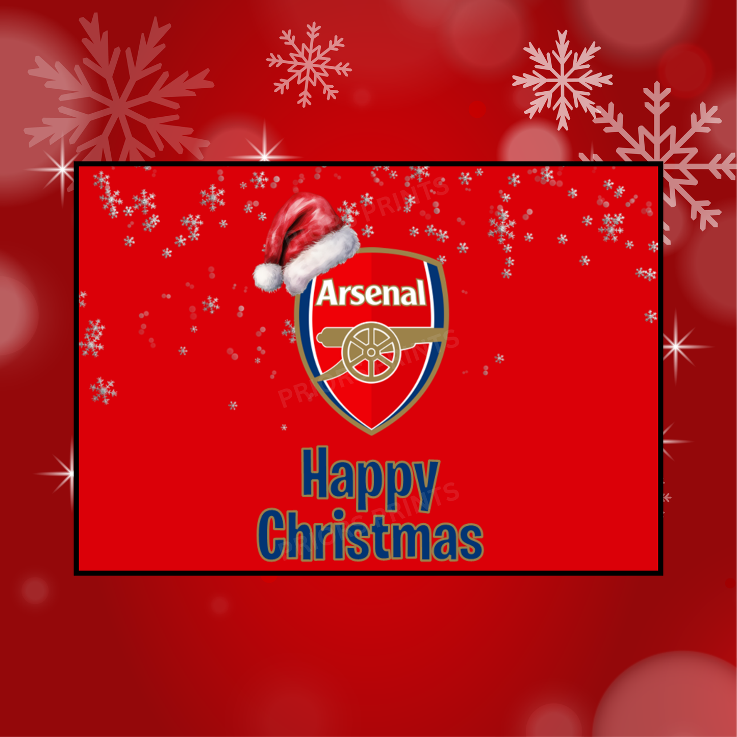 Football Teams Christmas Chocolate Bar Wrapper